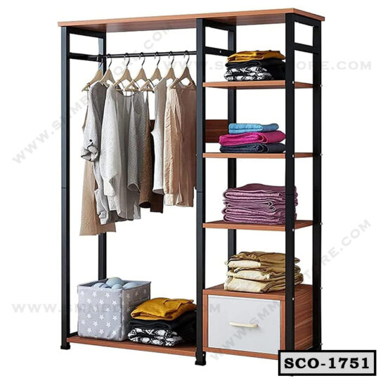 Store Clothes Shoe Organized Clothing Hanging Rack | Extra Large Capacity Closet for Living Room SCO-1751