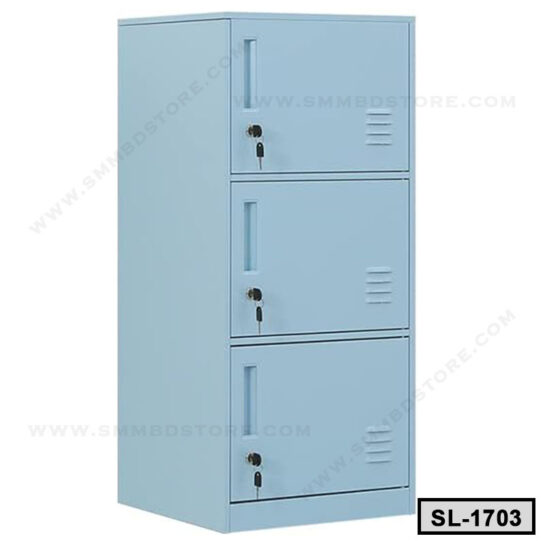 3 Door Metal Vertical Storage Locker for Home & Office SL-1703