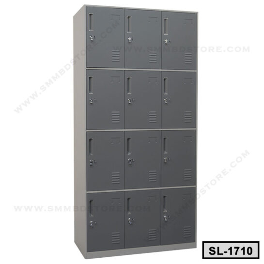 12 Door Steel Locker Design For Bedroom SL-1710