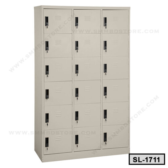 18 Door Steel Locker Design SL-1711