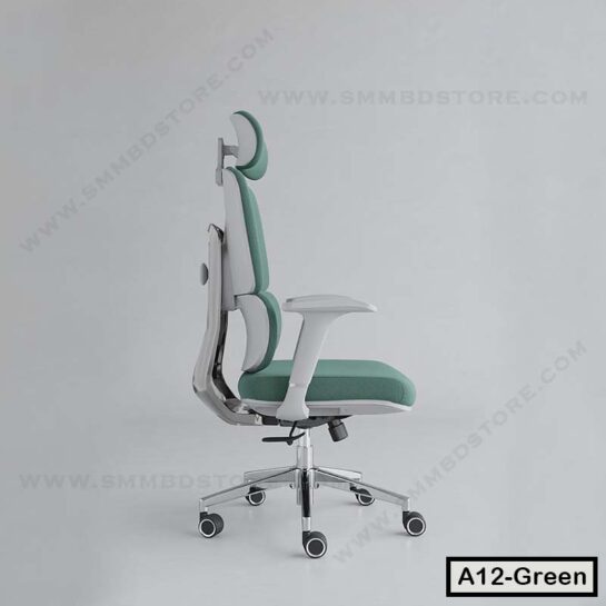 High Back Swivel Chair, Ergonomic Office Boss Chair | A12-Green