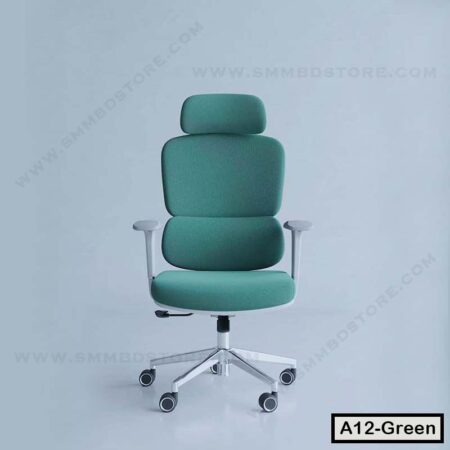 High Back Swivel Chair, Ergonomic Office Boss Chair | A12-Green