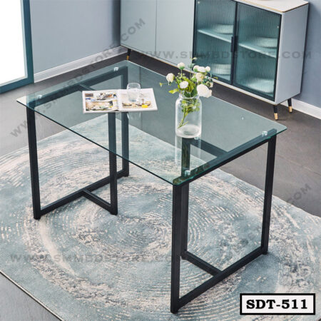 Metal & Glass Dining Table SDT-511